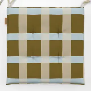 Sitzkissen Grid Checkered Green