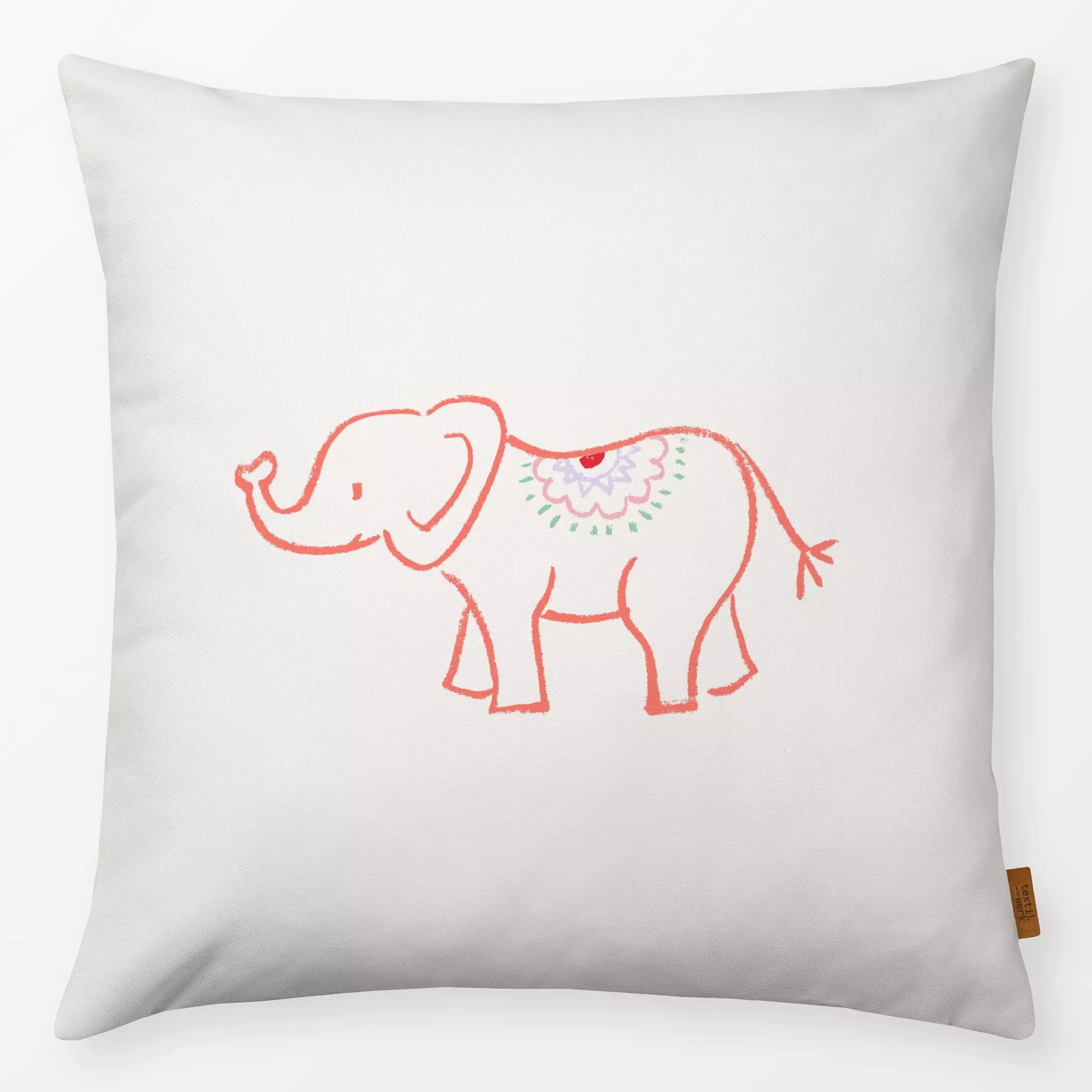 Kissen Kissen Ethno Elefant bunt