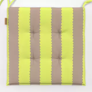 Sitzkissen Wellen Streifen neon