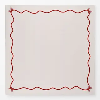 Tischdecke Rahmen mit Schleifen