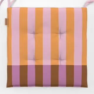Sitzkissen Streifen orange rosa