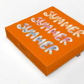 Bodenkissen Summer Seifenblasen Orange