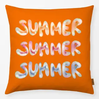 Kissen Summer Seifenblasen Orange