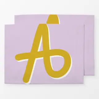 Tischset Buchstabe A