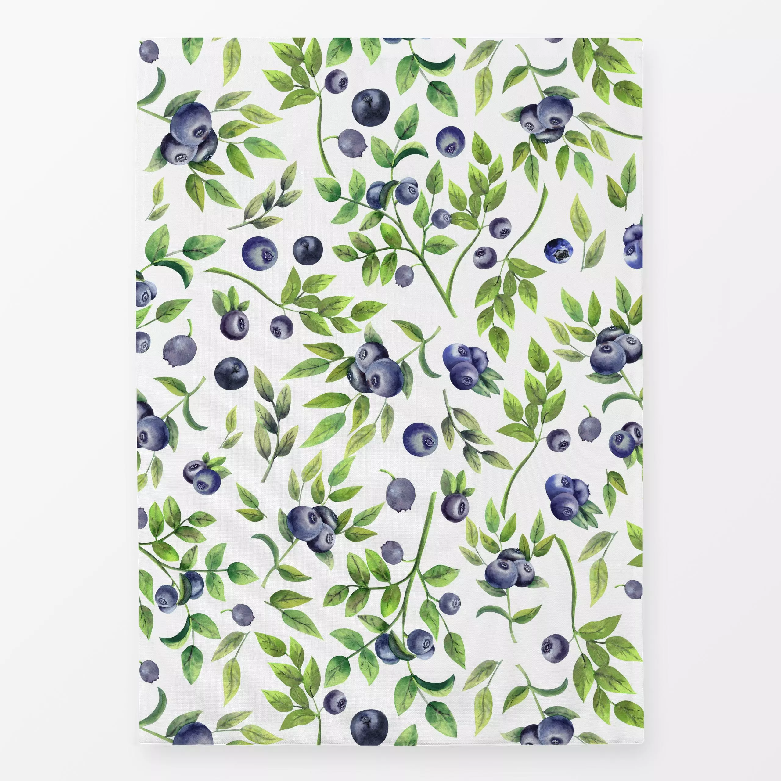 Geschirrtücher Blaubeeren - Blumen & Florales, Pflanzen & Botanik - von „Uta Naumann"; Obst, Beeren, Blaubeeren, Hygge, Früc...