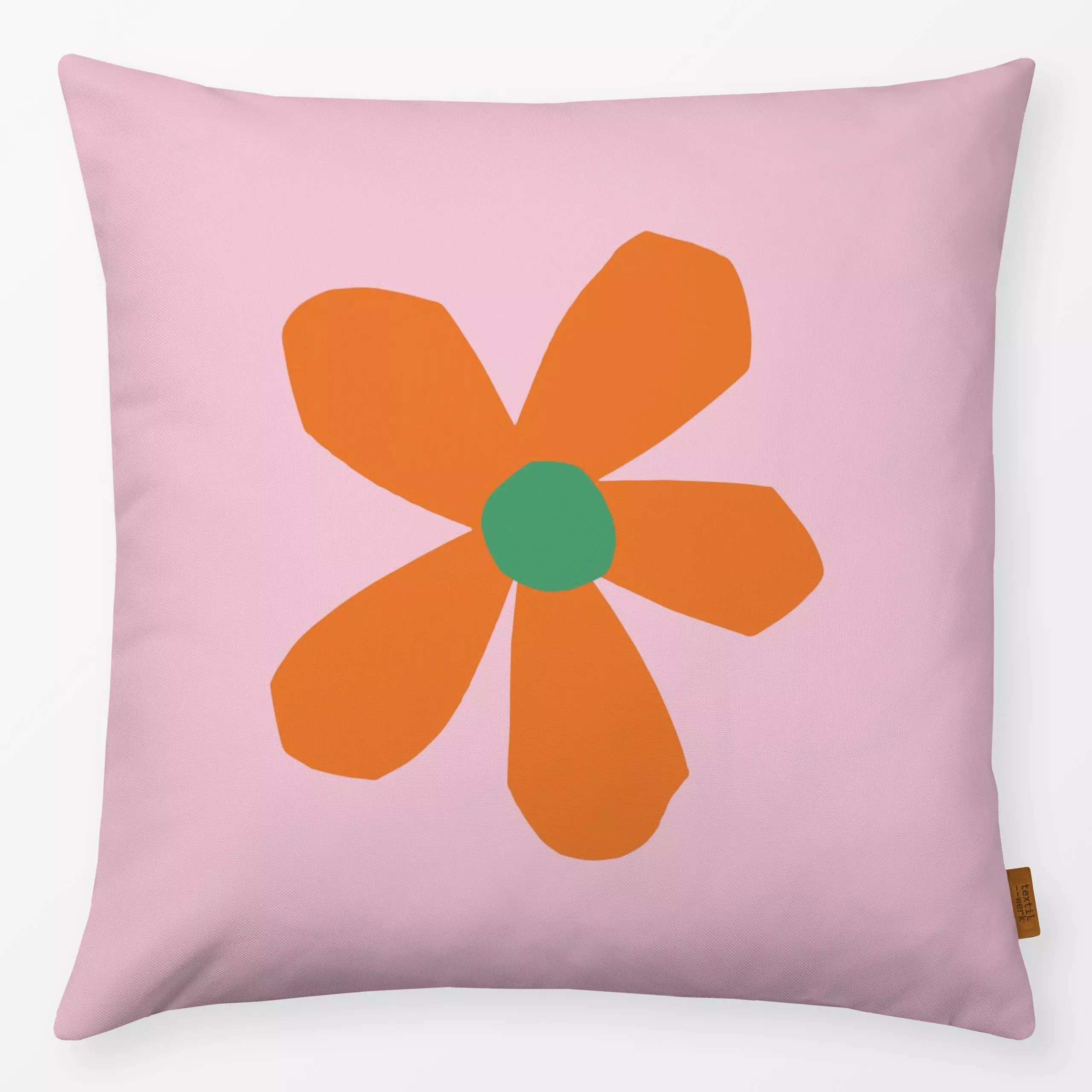 Kissen Blume Nr 3 - Blumen & Florales, Frühling - von „Lisa Jasmin Bauer"; Blumen, Sommerblumen, modern, grafisch, Wiesenblu...