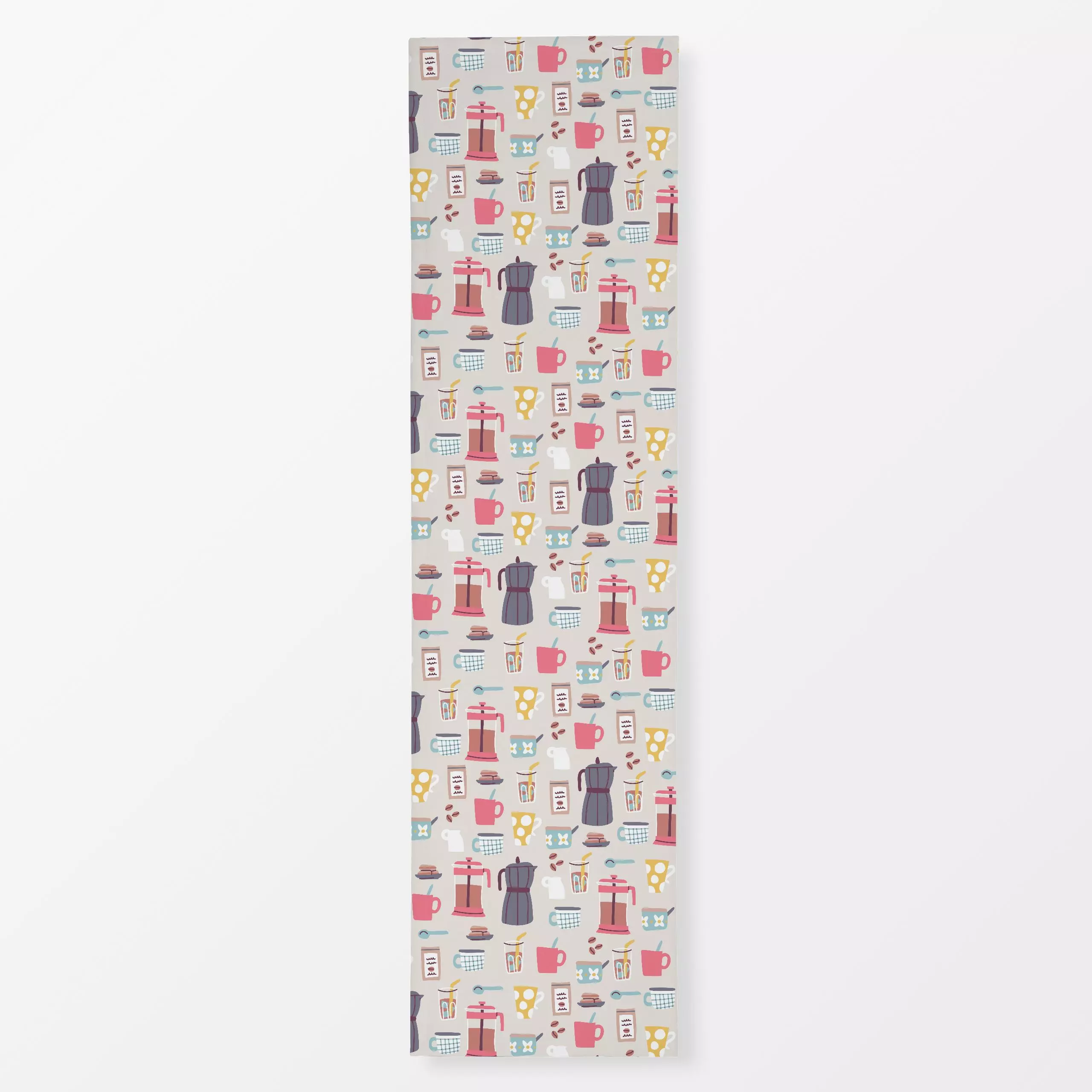 Tischläufer It's Coffee O'Clock - Küche, Essen & Trinken - von „Sara Maese"; Kaffee, pattern, Coffee, coffeelover, mug