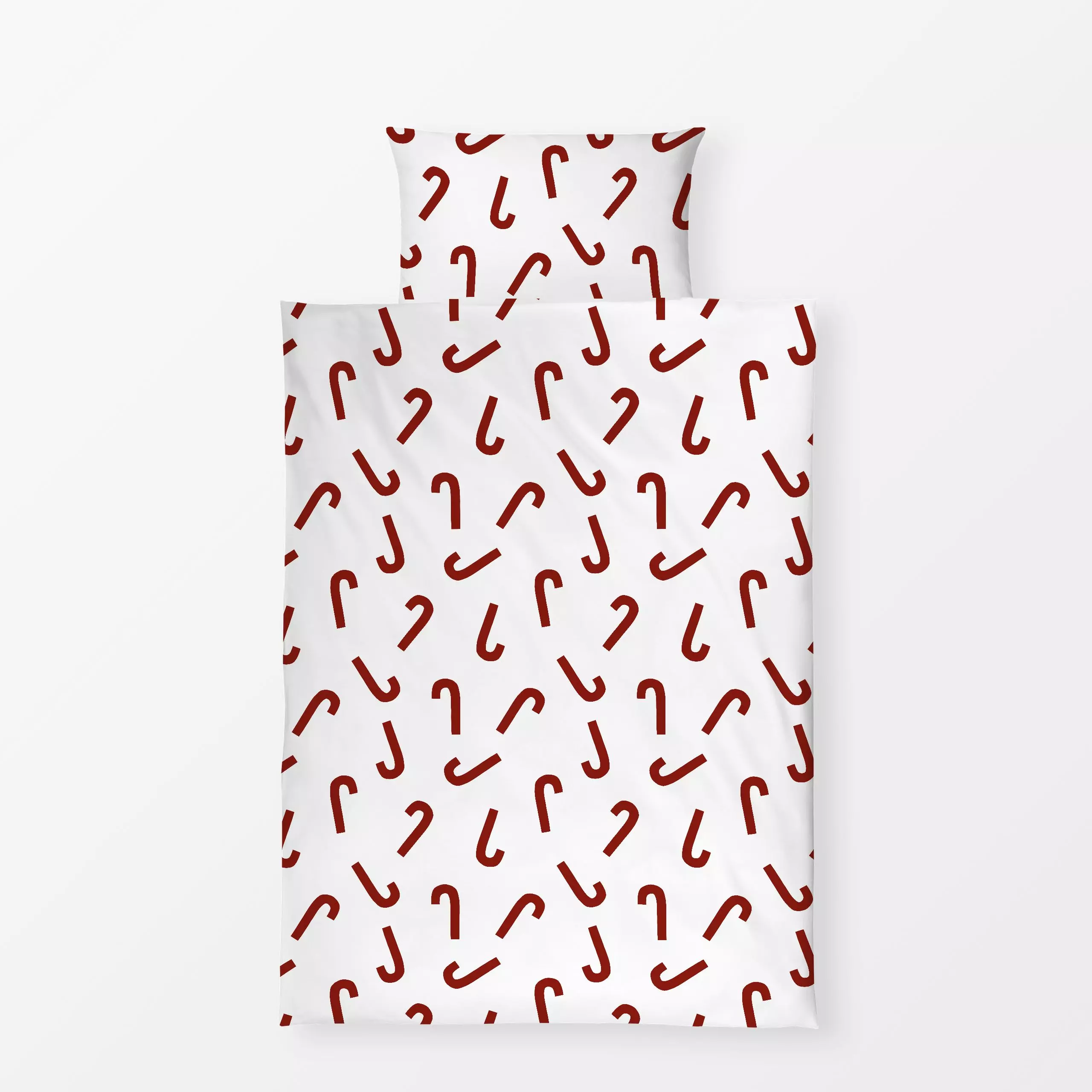 Bettwäsche Zuckerstangen - Weihnachten, Winter - von „Lisa Jasmin Bauer"; Merry Christmas, Weihnachten, Zuckerstangen, weihn...