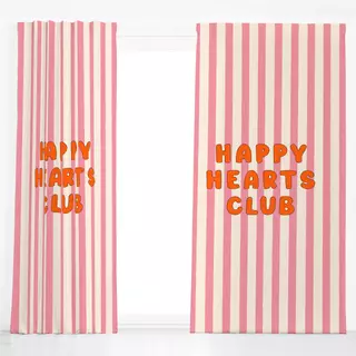 Dekovorhang Happy Hearts Club