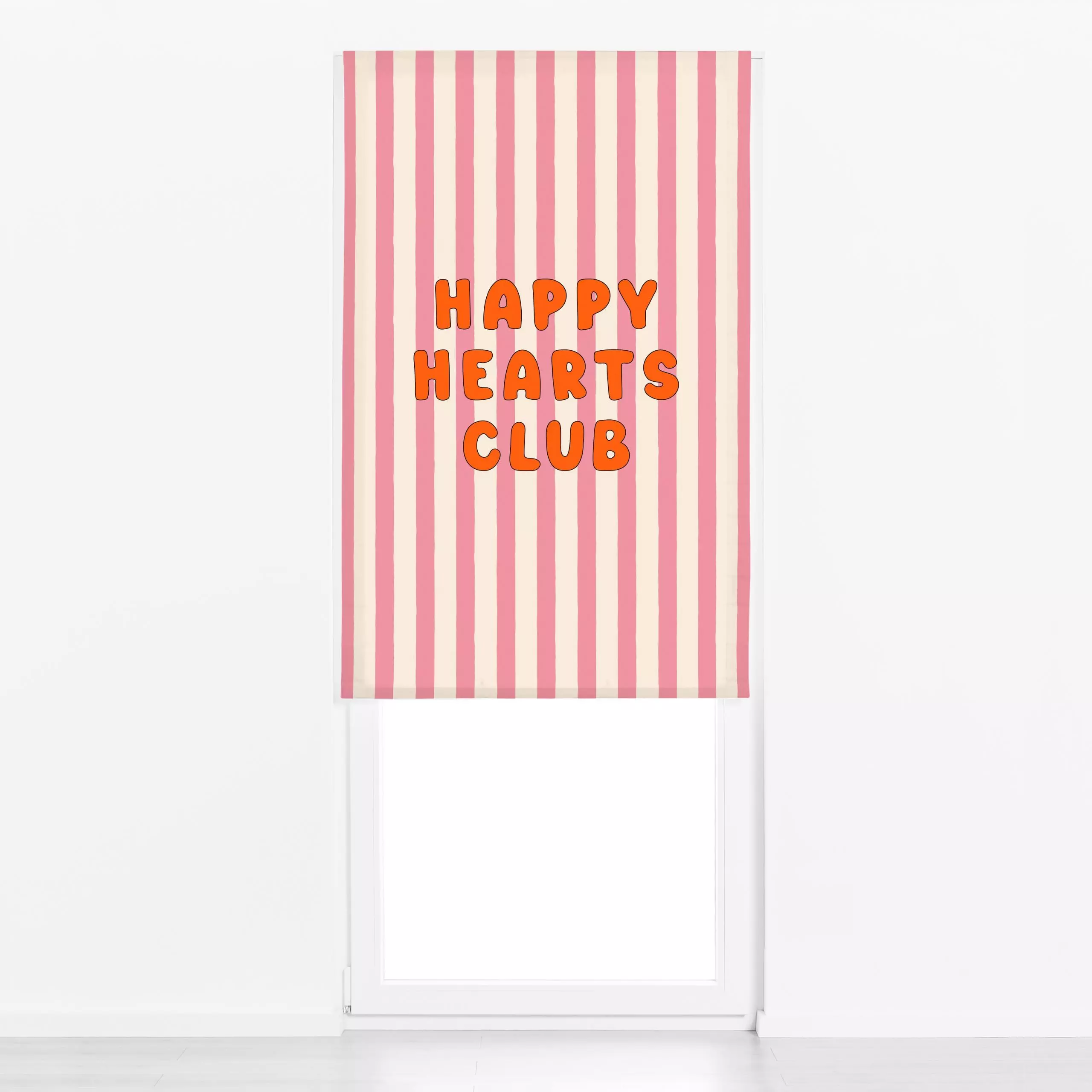 Raffrollo Happy Hearts Club - Kinderzimmer & Motive für Kinder, Liebe, Romantik & Pride, Sprüche & Schriftzüge - von „Maren ...