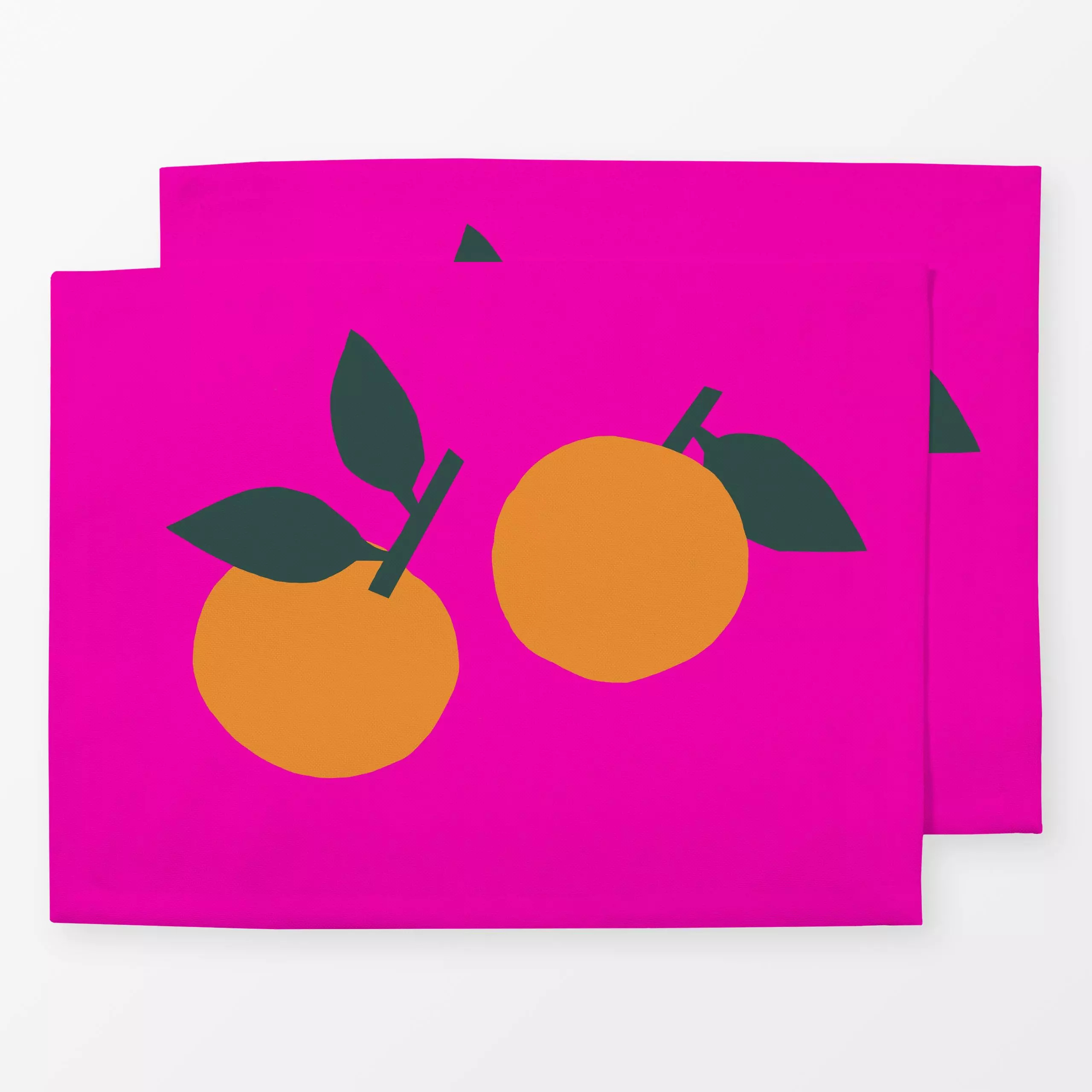 Tischset Arance Big - Sommer, Küche, Essen & Trinken, Früchte - von „Iris Knabenschuh Textildesign"; Frucht, Obst, Orange, S...