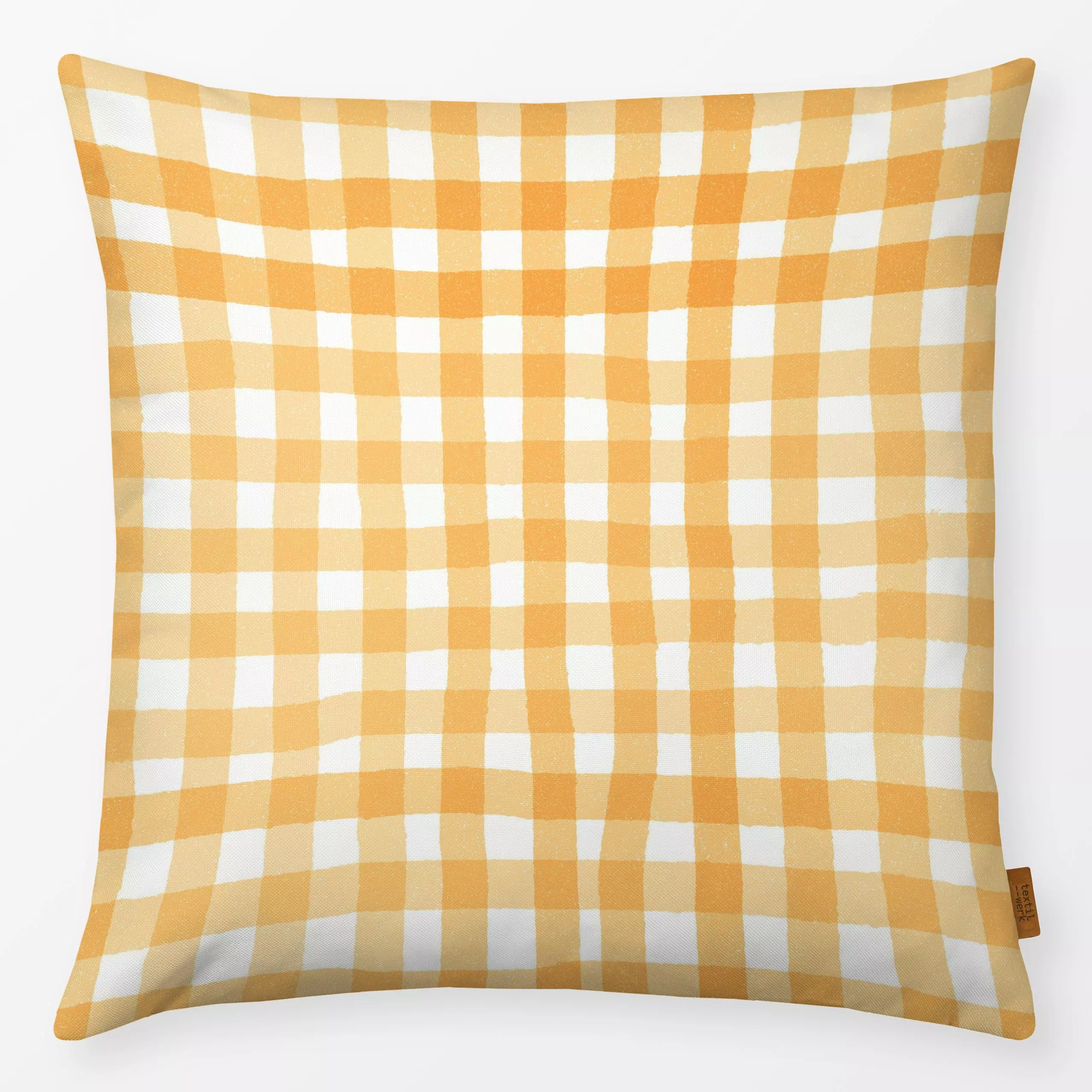 Kissen Cottage Summer Karo Gingham - Frühling, Sommer, Symbole & Muster - von „Monika Strigel"; Sommerblumen, sonnenblumen, ...
