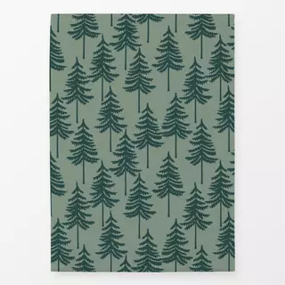Geschirrtücher Winterwald Weihnachten grün
