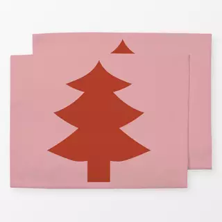 Tischset Christmas Tree Red