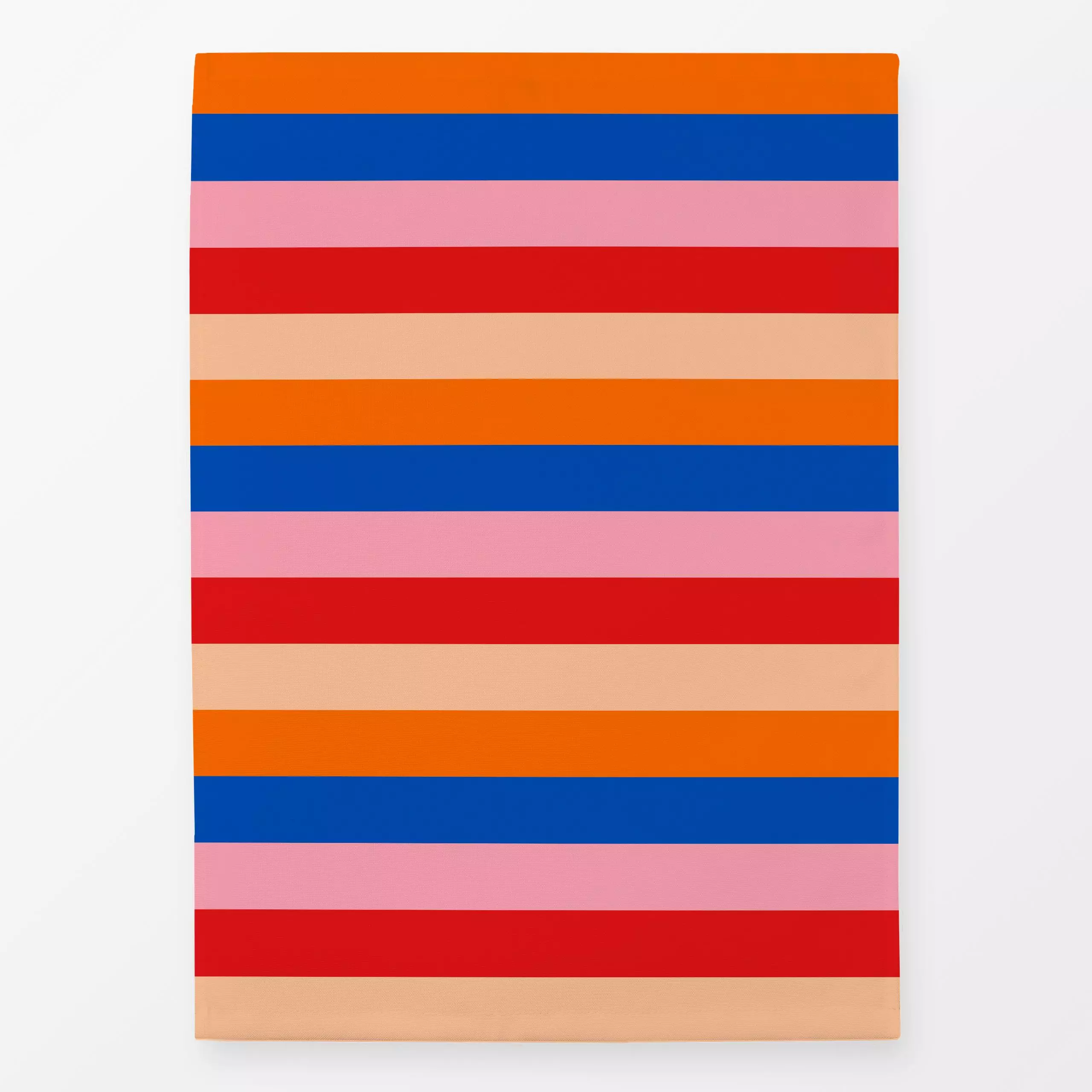 Geschirrtücher Blockstreifen Sommer - Symbole & Muster - von „Kerstin Ax"; Streifen, Orange, Sommer, blau, rot, gestreift, c...