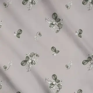 Meterware Schneebeeren Watercolor grau