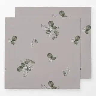 Servietten Schneebeeren Watercolor grau