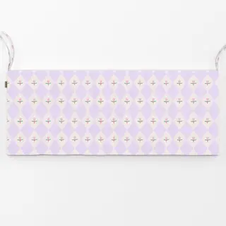 Bankauflage Muster Raute mit Tulpe