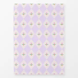 Geschirrtücher Muster Raute mit Tulpe