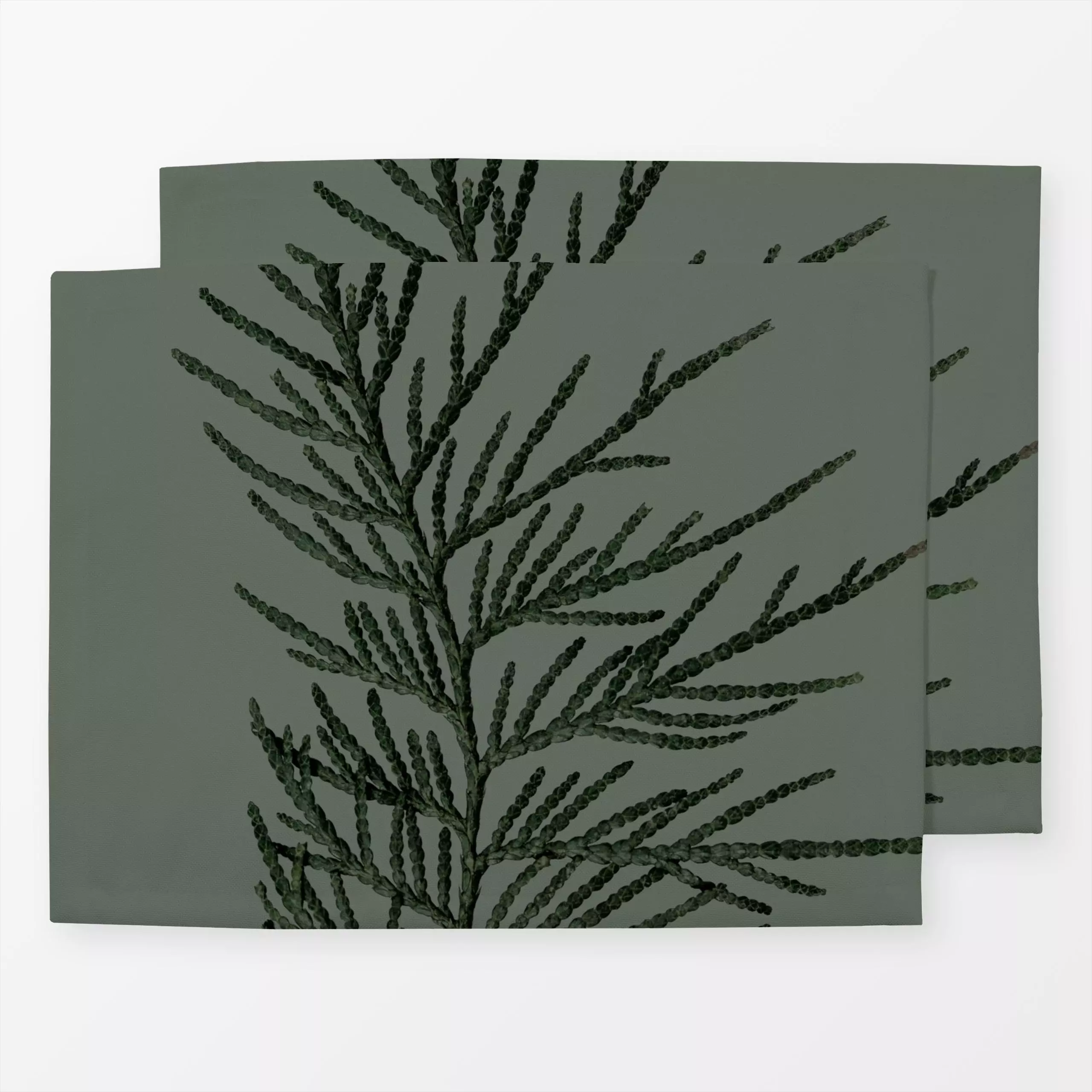 Tischset Winter Branches 16X - Weihnachten, Pflanzen & Botanik - von „Mareike Böhmer"; Zweig, Natur, minimal, abstrakt, Weih...