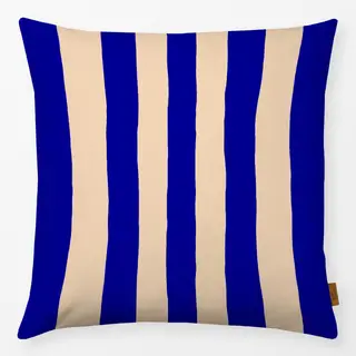 Kissen Santorini Stripes Blue & Beige