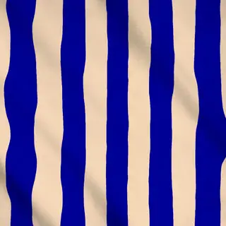 Meterware Santorini Stripes Blue & Beige