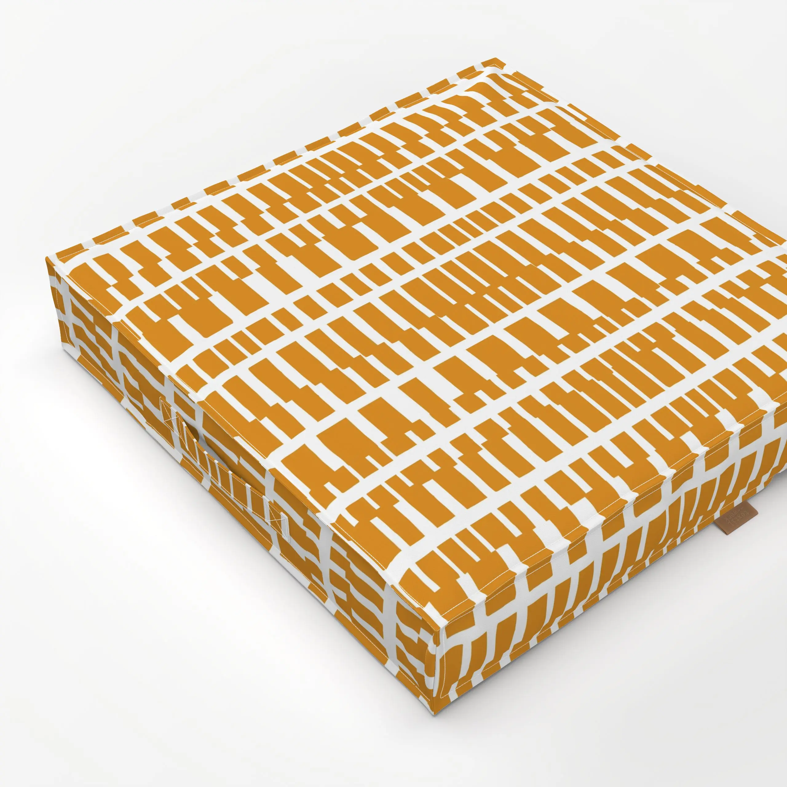 Bodenkissen Wild Stripes gelb - Sommer, Symbole & Muster, Safari & Dschungel - von „moDeern Design Studio"; boho, Zebra, Jun...