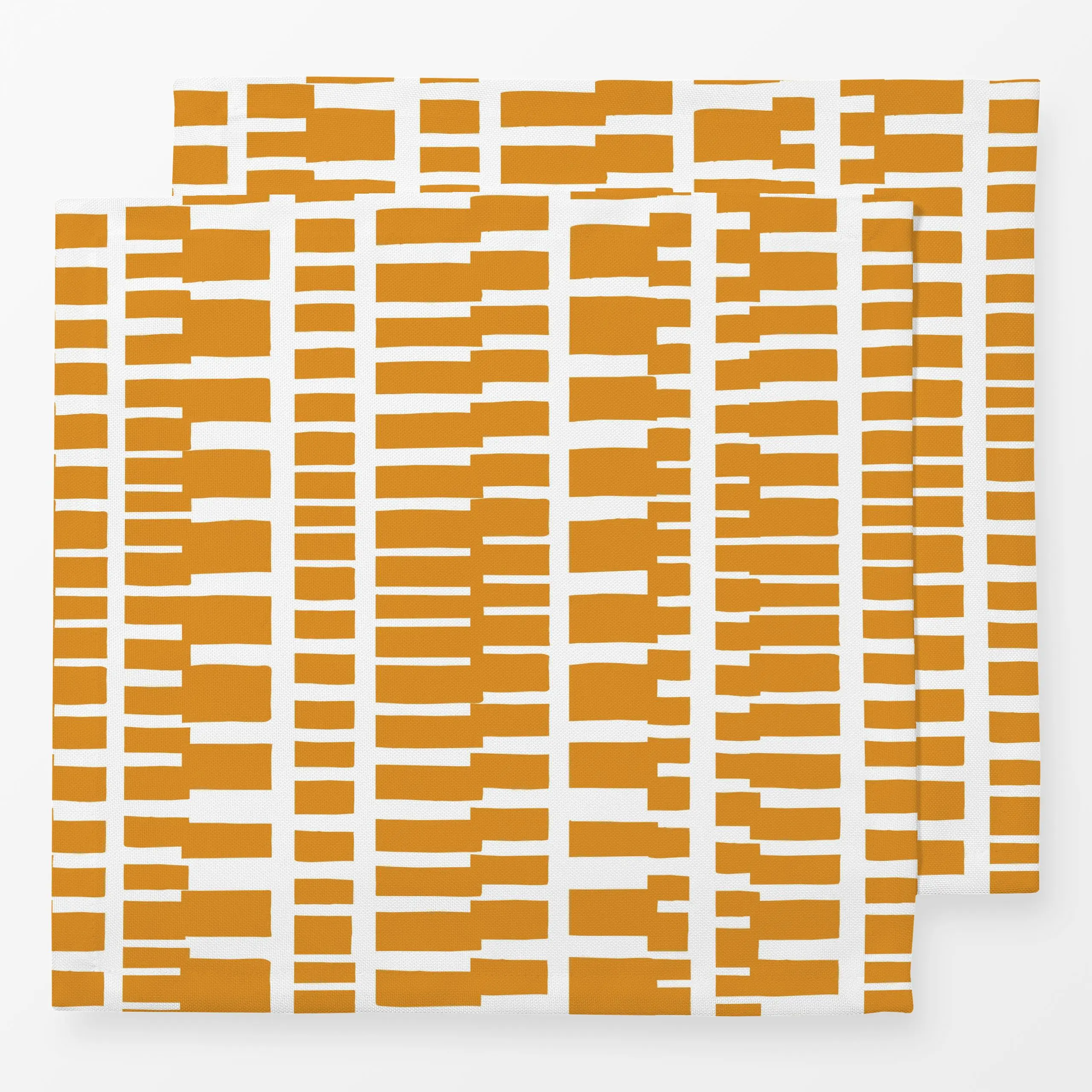 Servietten Wild Stripes gelb - Sommer, Symbole & Muster, Safari & Dschungel - von „moDeern Design Studio"; boho, Zebra, Jung...