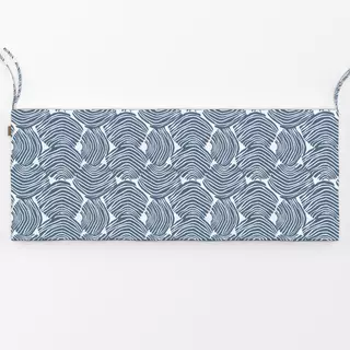 Bankauflage Muscheln blau