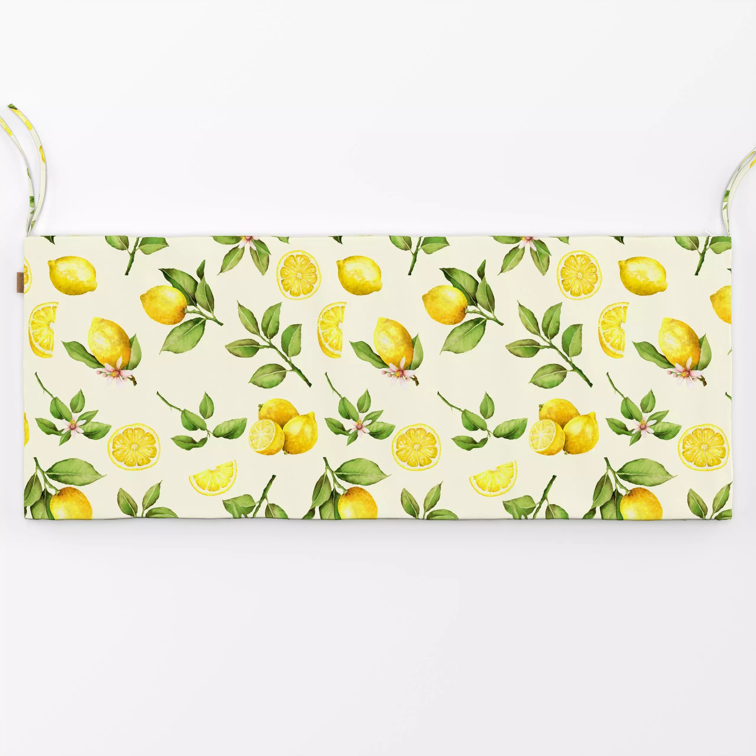 Bankauflage Glühender Sommer - Blumen & Florales - von „Uta Naumann"; boho, Sommer, Urlaub, mediterran, Zitronen, Bohemian, ...