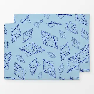 Tischset Santorini Seashell Pattern