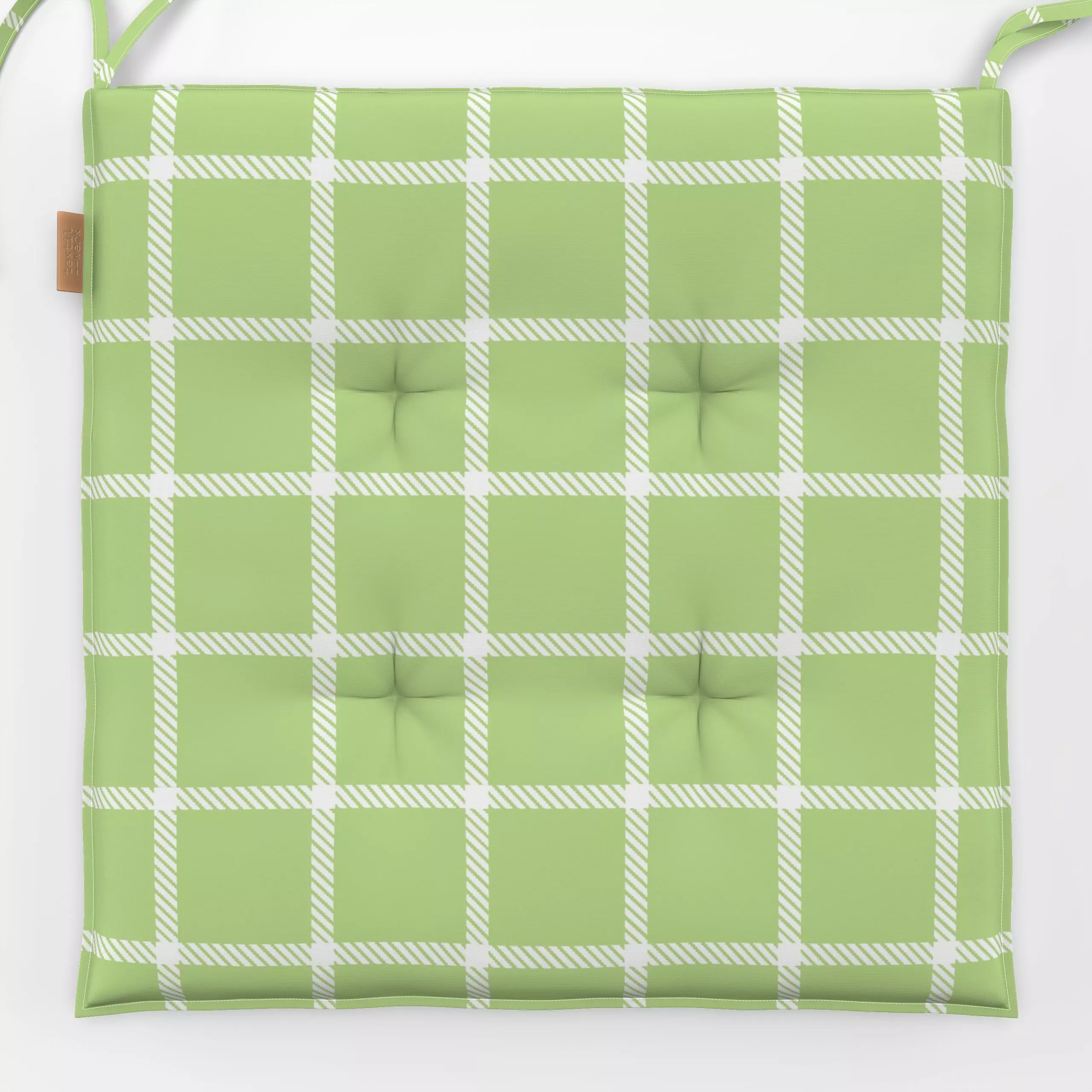 Sitzkissen Frühlings Karo - Frühling, Symbole & Muster - von „Uta Naumann"; Ostern, Karo, minimalistisch, Karos, kariert, Fr...