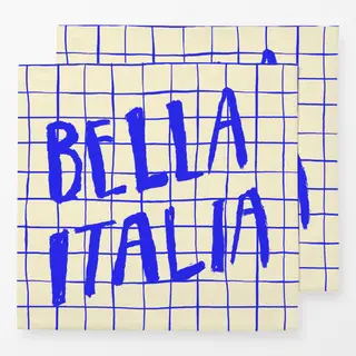 Servietten Bella Italia Checkered Pattern