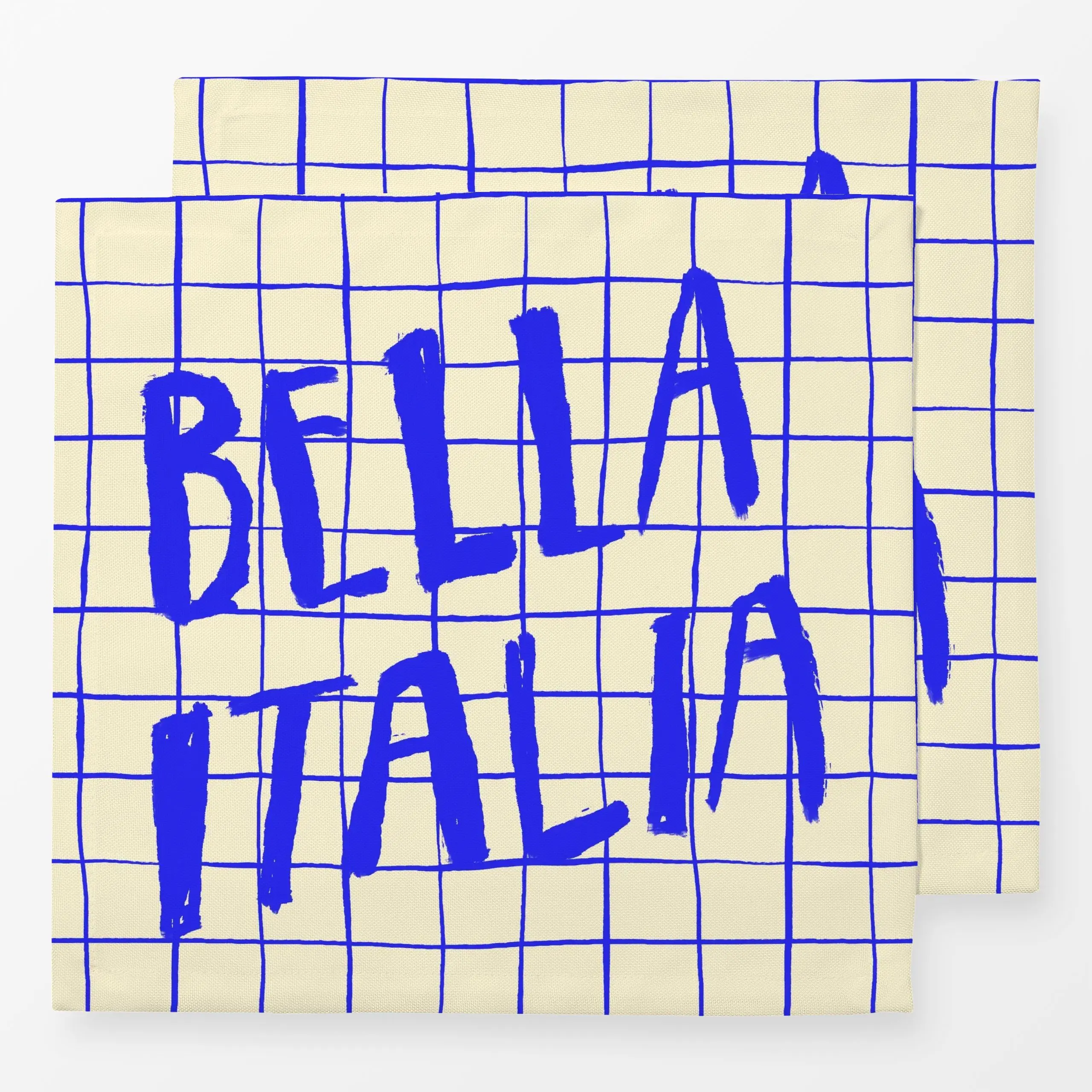 Servietten Bella Italia Checkered Pattern - Städte & Länder, Sprüche & Schriftzüge, Symbole & Muster - von „By Anna Sienna";...