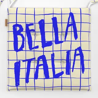 Sitzkissen Bella Italia Checkered Pattern