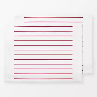 Tischset Rote Streifen waagerecht