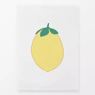 Geschirrtücher Vintage Zitrone Weiß