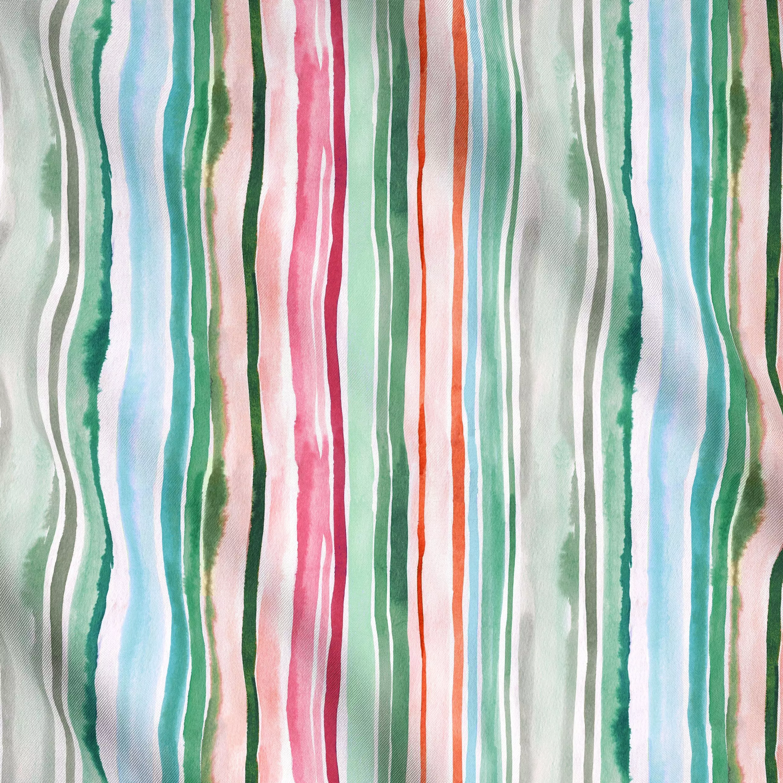 Meterware Watercolor Stripes Summer, gemustert, Sommer, von Ninola Design