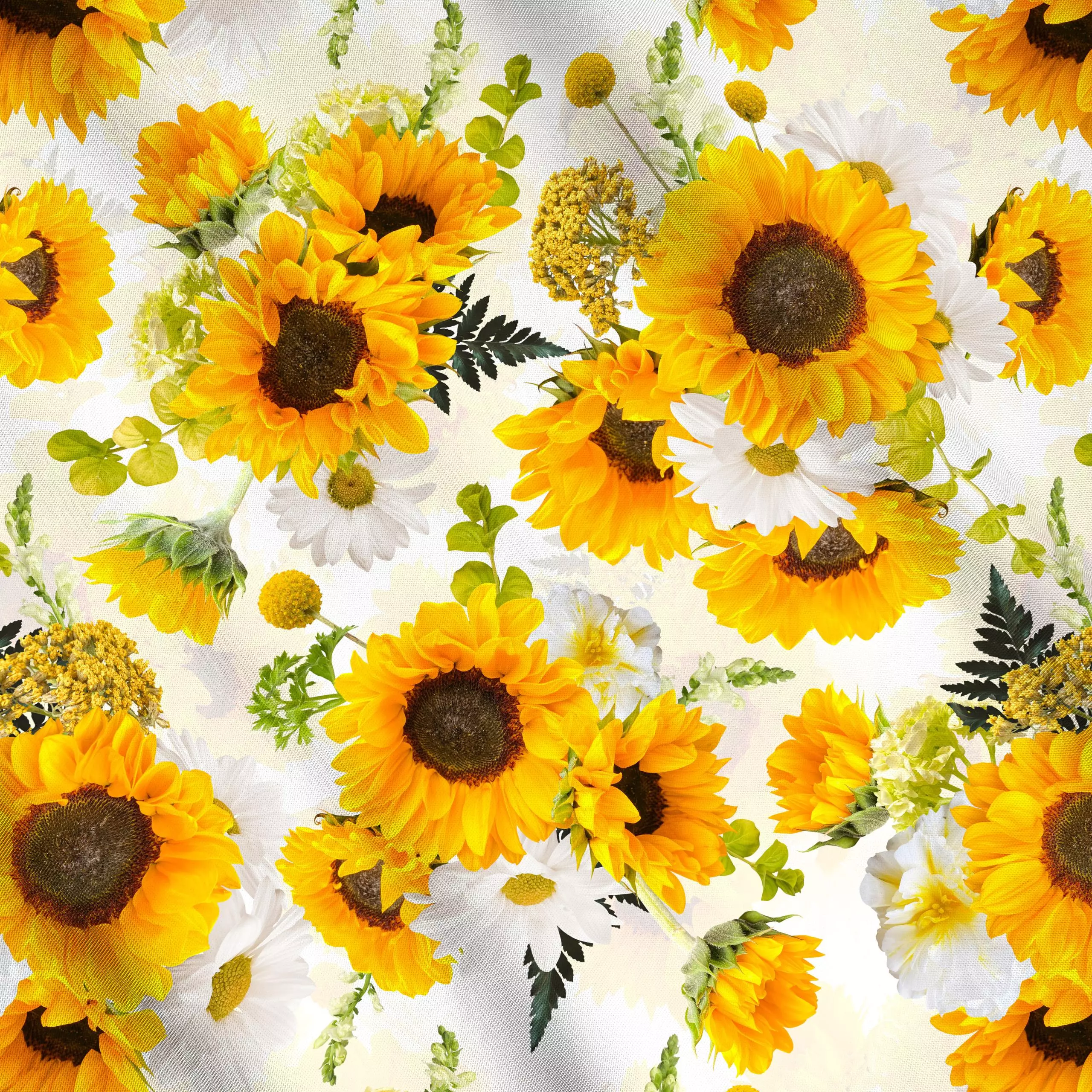 Meterware Sunflowers Forever - Blumen & Florales, Pflanzen & Botanik - von „Uta Naumann"; Garten, Sommer, sonnenblumen, Sonn...