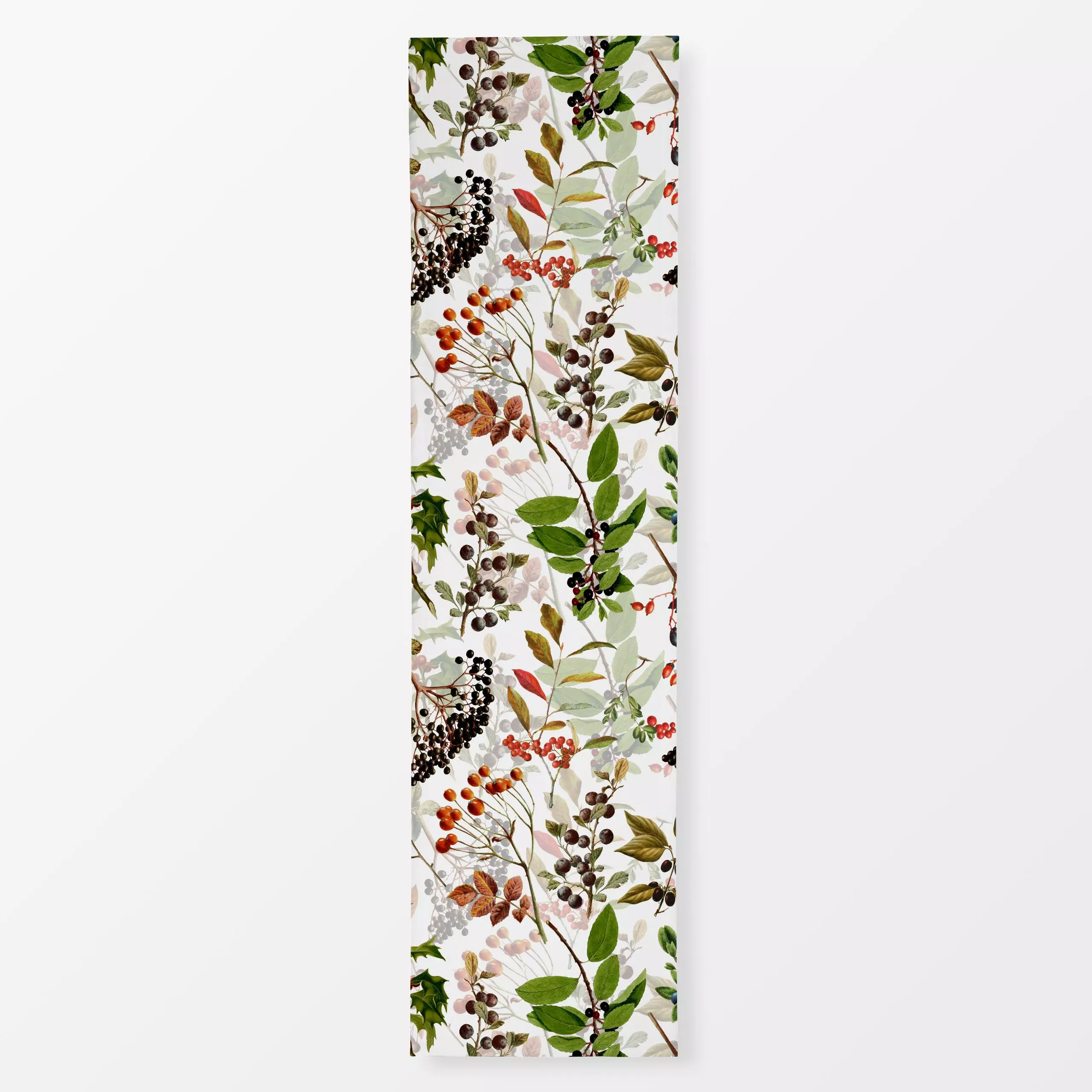 Tischläufer Herbst Blätter und Früchte - Blumen & Florales, Retro & Vintage - von „Uta Naumann"; boho, Natur, Blätter, Garte...