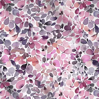 Meterware Eukalyptus Blätter Aquarell