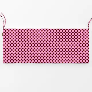 Bankauflage Polka Dots brown pink