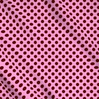 Meterware Polka Dots brown pink
