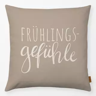 Kissen Frühlingsgefühle beige