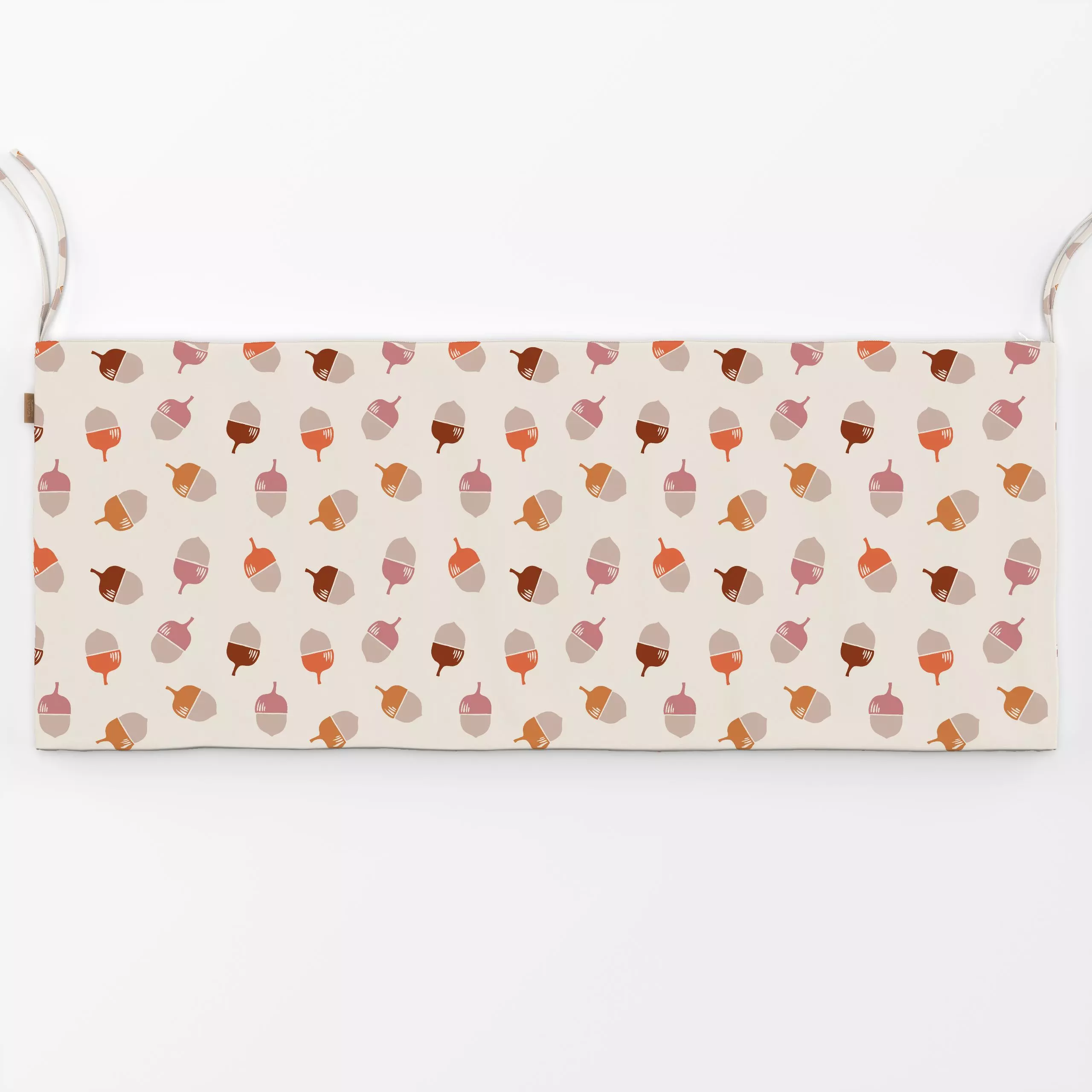 Bankauflage Eicheln orange rosa - Herbst, Natur & Landschaft - von „Studio Kesse"; Garten, Wald, Winter, Herbst, landhaus, H...