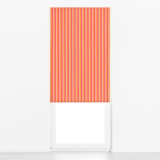 Raffrollo Summer Stripes Coral Orange