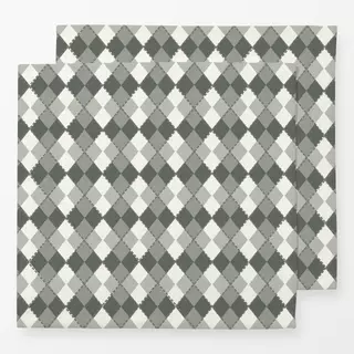 Servietten AlpenChic Argyle Raute Grün