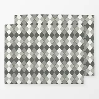 Tischset AlpenChic Argyle Raute Grün