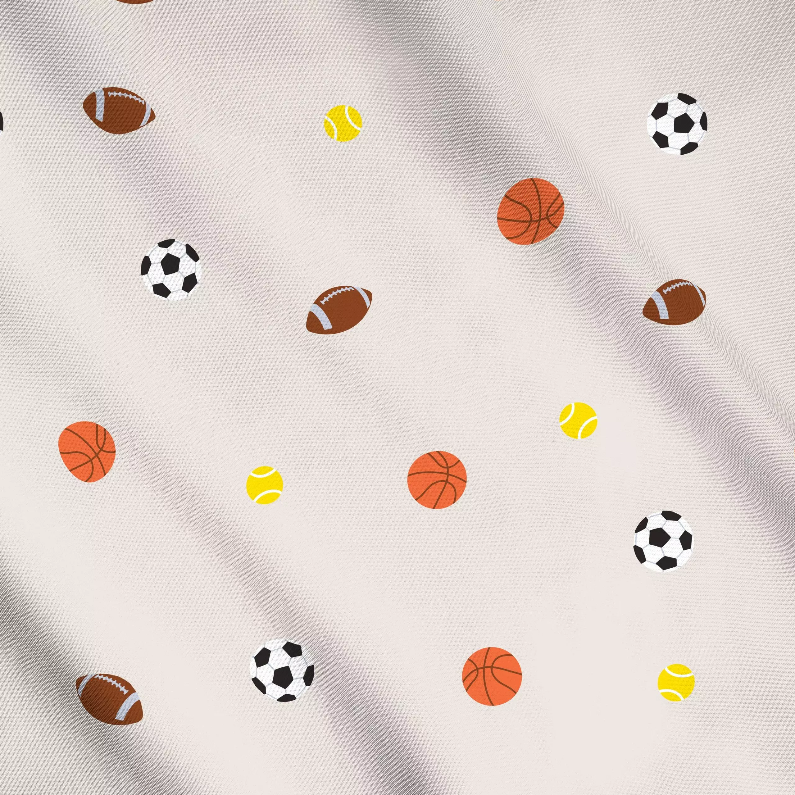 Meterware Sport Muster - Sport, Anlässe - von „textilwerk"; Illustration, Geschenk, Sport, minimalistisch, schlicht, textilw...