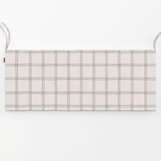 Bankauflage Karo Grid Muster Grün Beige